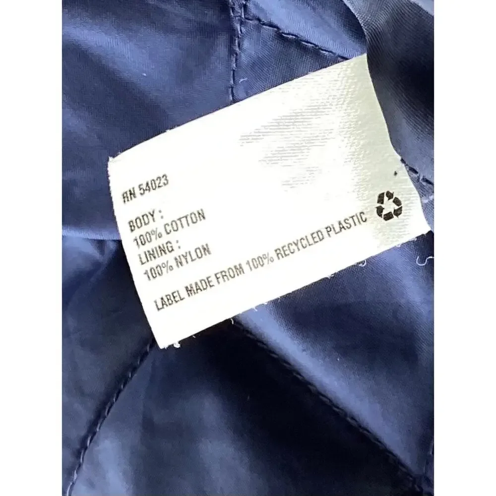 Gapkids Boys Quilted Lined Plaid Button Front‎ Jacket Winter Blue Green Size XS
